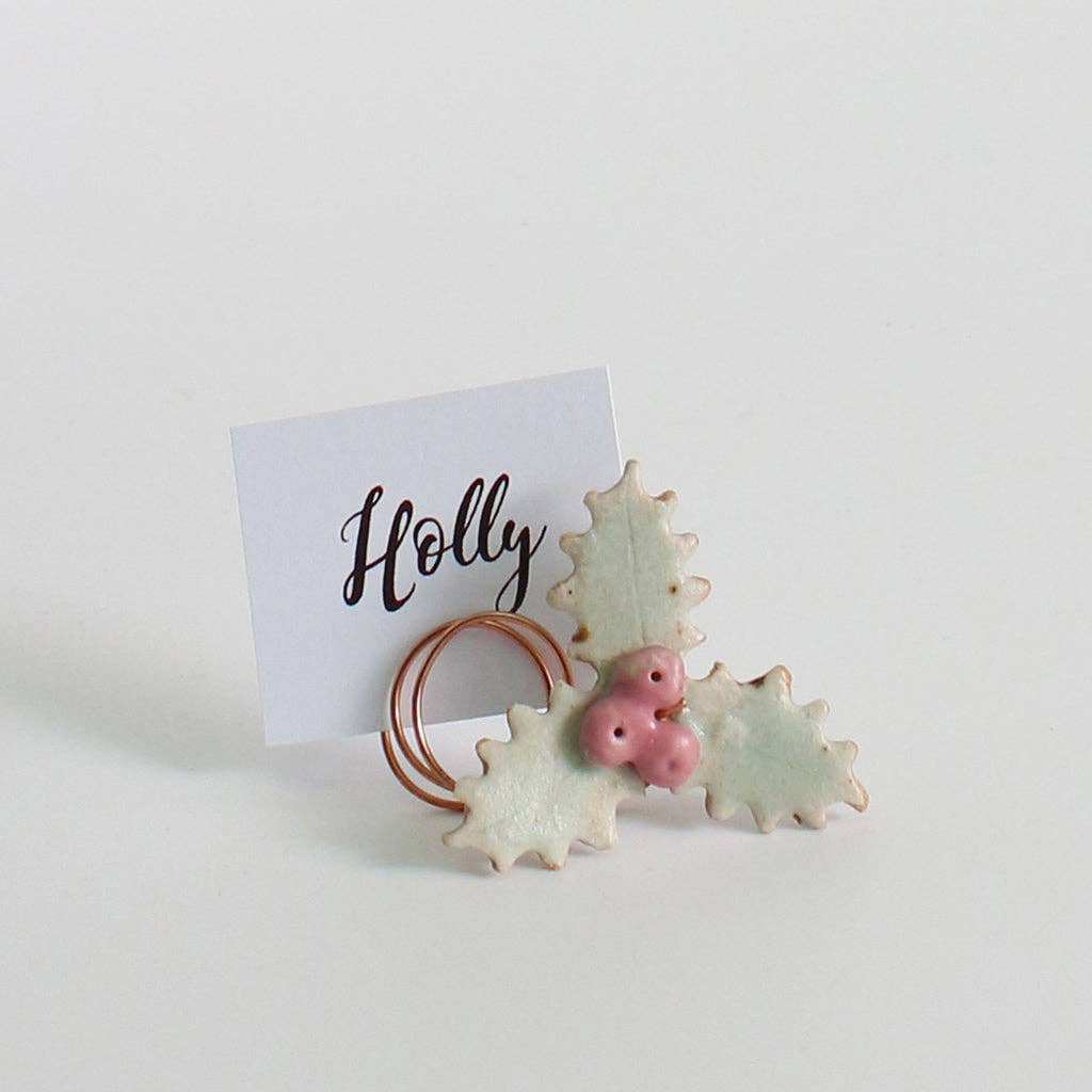 Habulous - Wholesale Christmas Decoration - Holly Decoration Christmas Napkin Ring & Table Ornament2