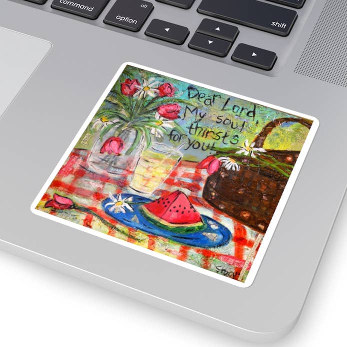 Dorstige Sticker voor wholesale door Stacy Spangler Art