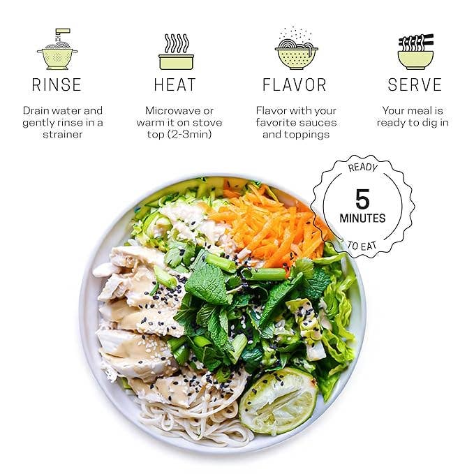 Well Lean LLC - Wholesale Pasta - Well Lean Organic Konjac Noodles & Rice - 2-Pack, Low Carb3