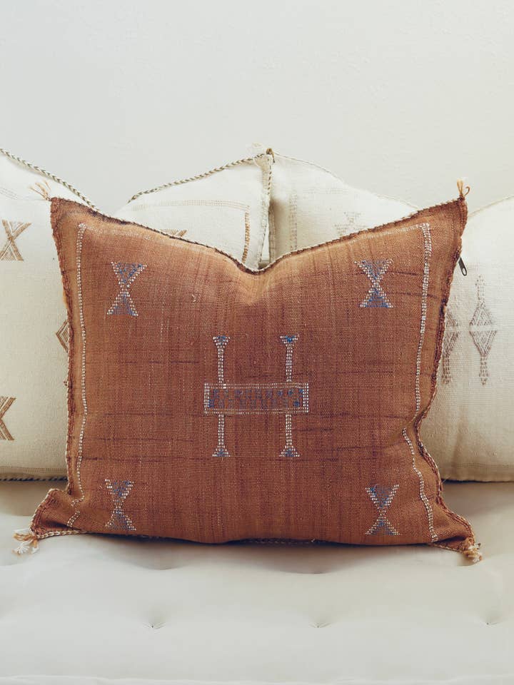 Soie de cactus marocaine - Marron pour la vente par Moanna Collective