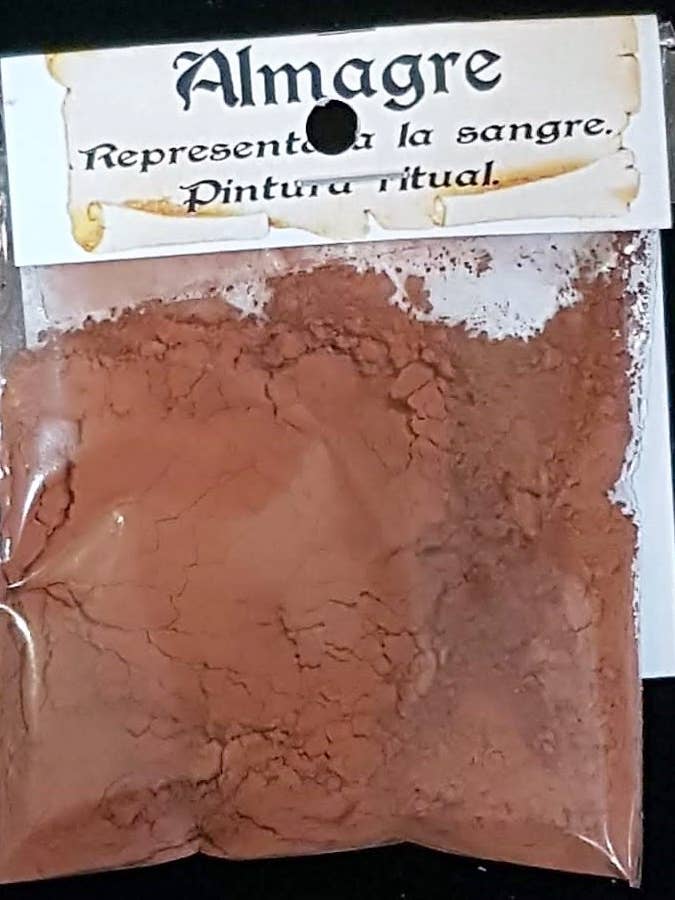Almagre poudre de peinture rituelle pour la vente par El Alquimista