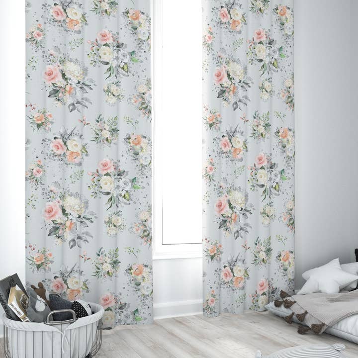 Tende oscuranti floreali da fattoria per la vendita all'ingrosso da parte di Empowering Decor