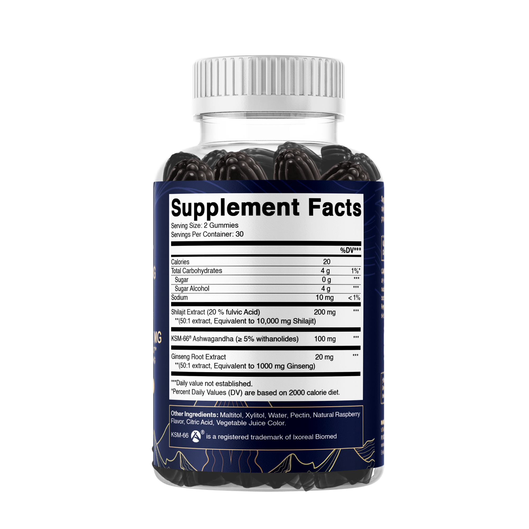 Vitamatic – wholesale Oral supplement/vitamin – Vitamatic Shilajit with KSM-66® Ashwagandha & Ginseng-60 Ct8