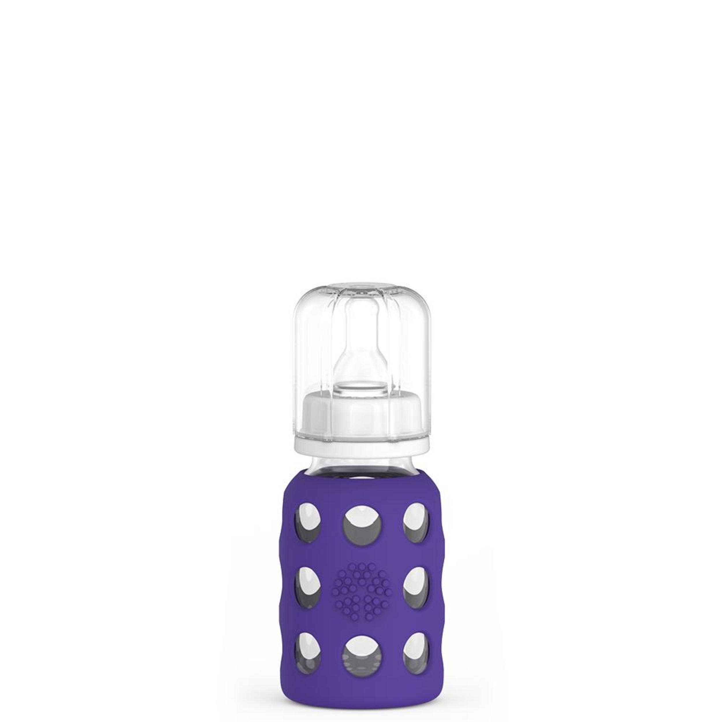 Lifefactory - Wholesale Baby Bottle - 4oz Glass Baby Bottle - Stage 1 Nipple, Stopper, and Cap7