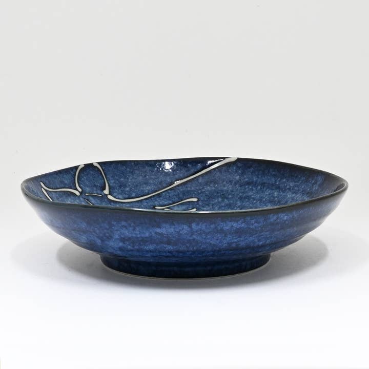 24oz 8,25" D Mino Ware Porzellan Tiefer Teller Kujira Youhenkon JP (5/30) für den Großhandel von Urban Tokyo