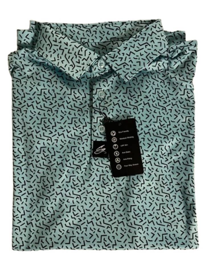 CG Golf Polos - Wholesale Polo – Men’s - Retro - Mens Premium Performance Golf Polo