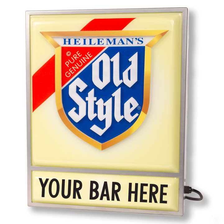 Custom Old Style Sign Replica Lightbox for wholesale by Transit Tees