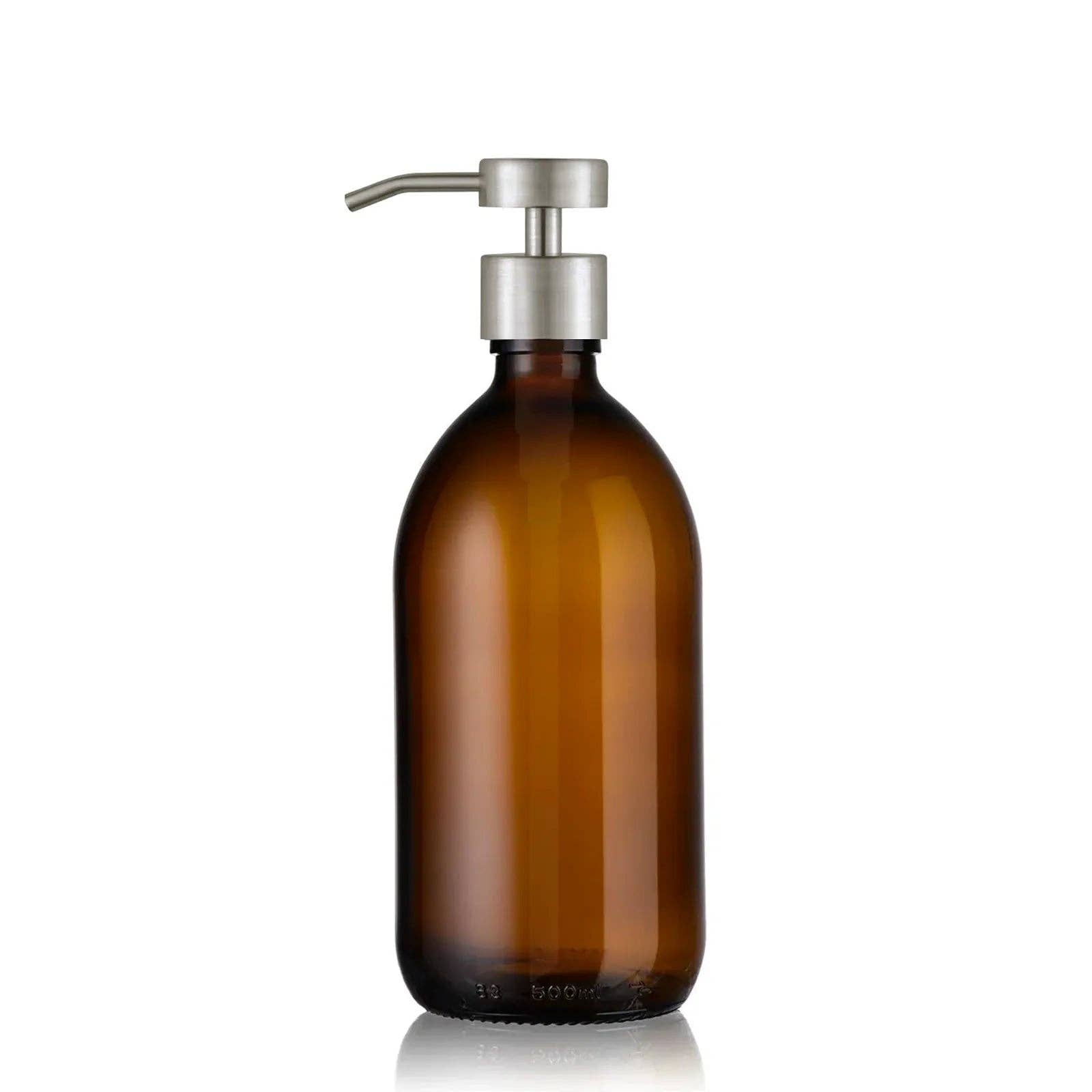 Little Pots – wholesale Tvåldispenser – Tvåldispenser i bärnstensfärgat glas med pump i rostfritt stål10