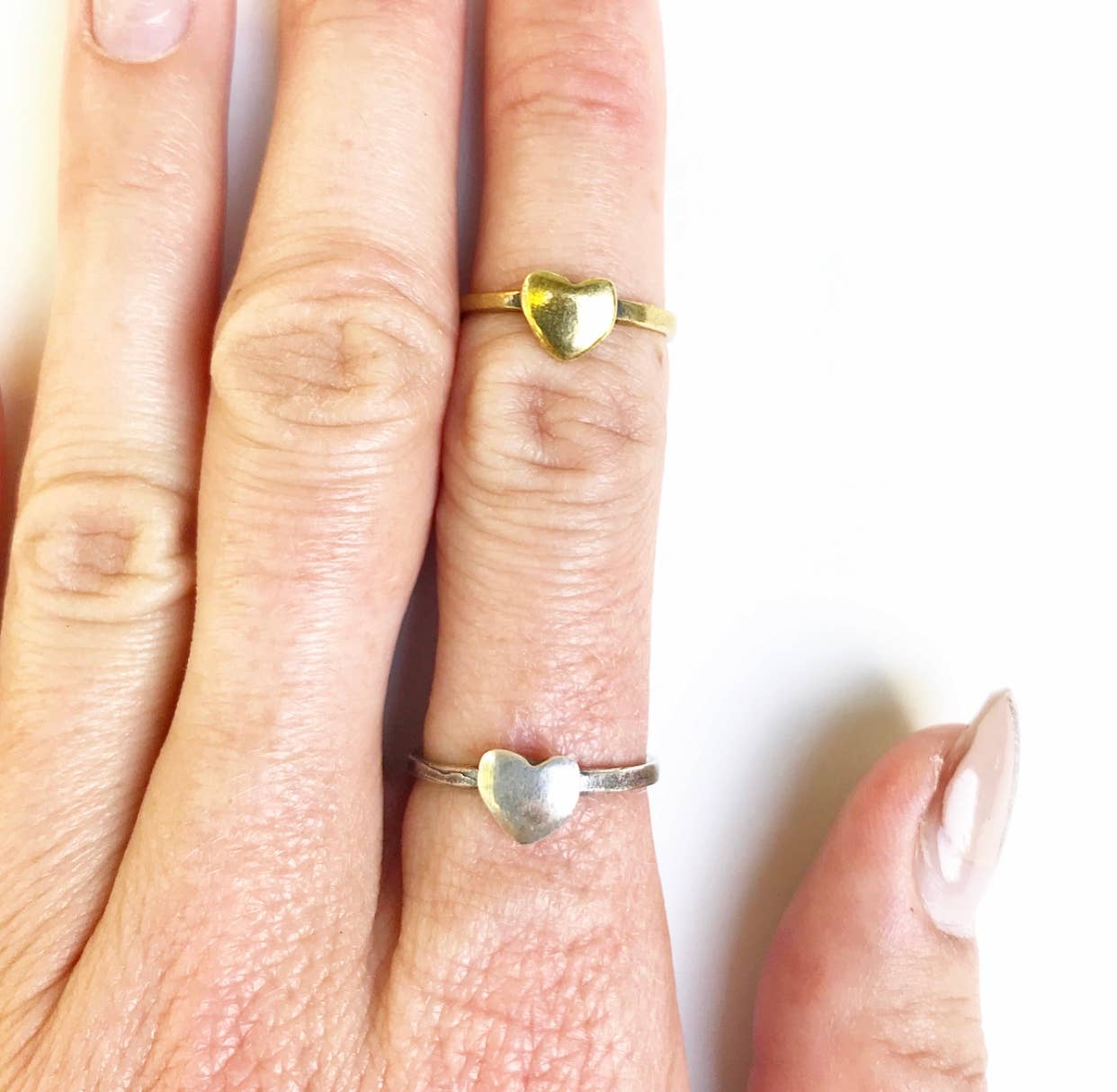 Freedumb Founded - Wholesale Band/Stacked Ring - Itty Heart Ring3