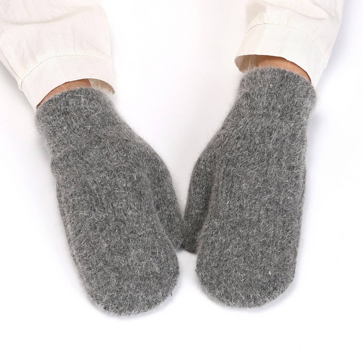 ACCITY - Wholesale Gloves - Unisex - KNITTED WOOL COVERED WINDPROOF WARM GLOVES_CWAG02493