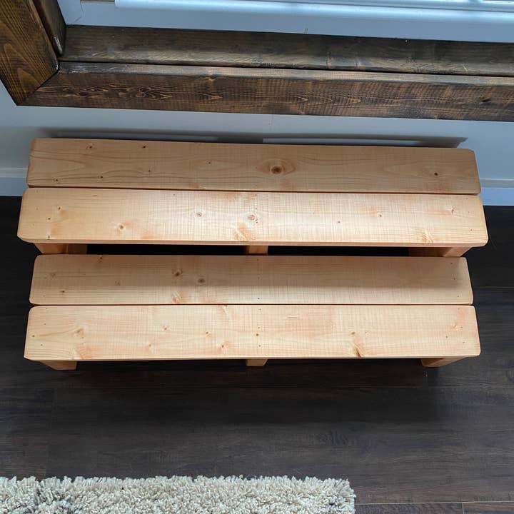 The Wooden Step Stool - Wholesale Stool - Double Trouble Step Stool1