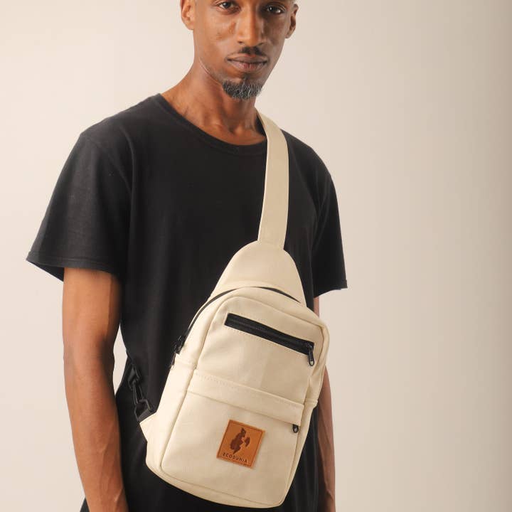 Ecodunia - Wholesale Crossbody Bag - Unisex - Large Vegan Leather Crossbody Sling Bag | Umoja3