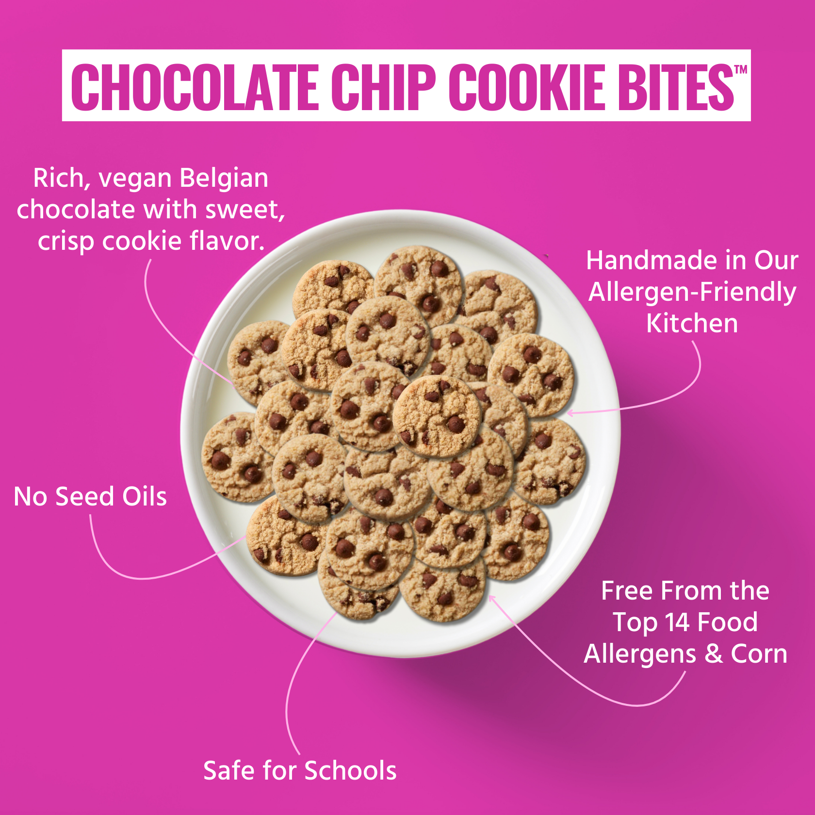 Every Body Eat® - Vente Biscuits - Bouchées de cookies aux pépites de chocolat 155g5