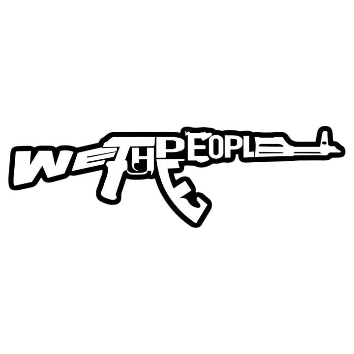 5" We the people Second amendment freedom laminated sticker for wholesale by Jazzy Pop Stickers