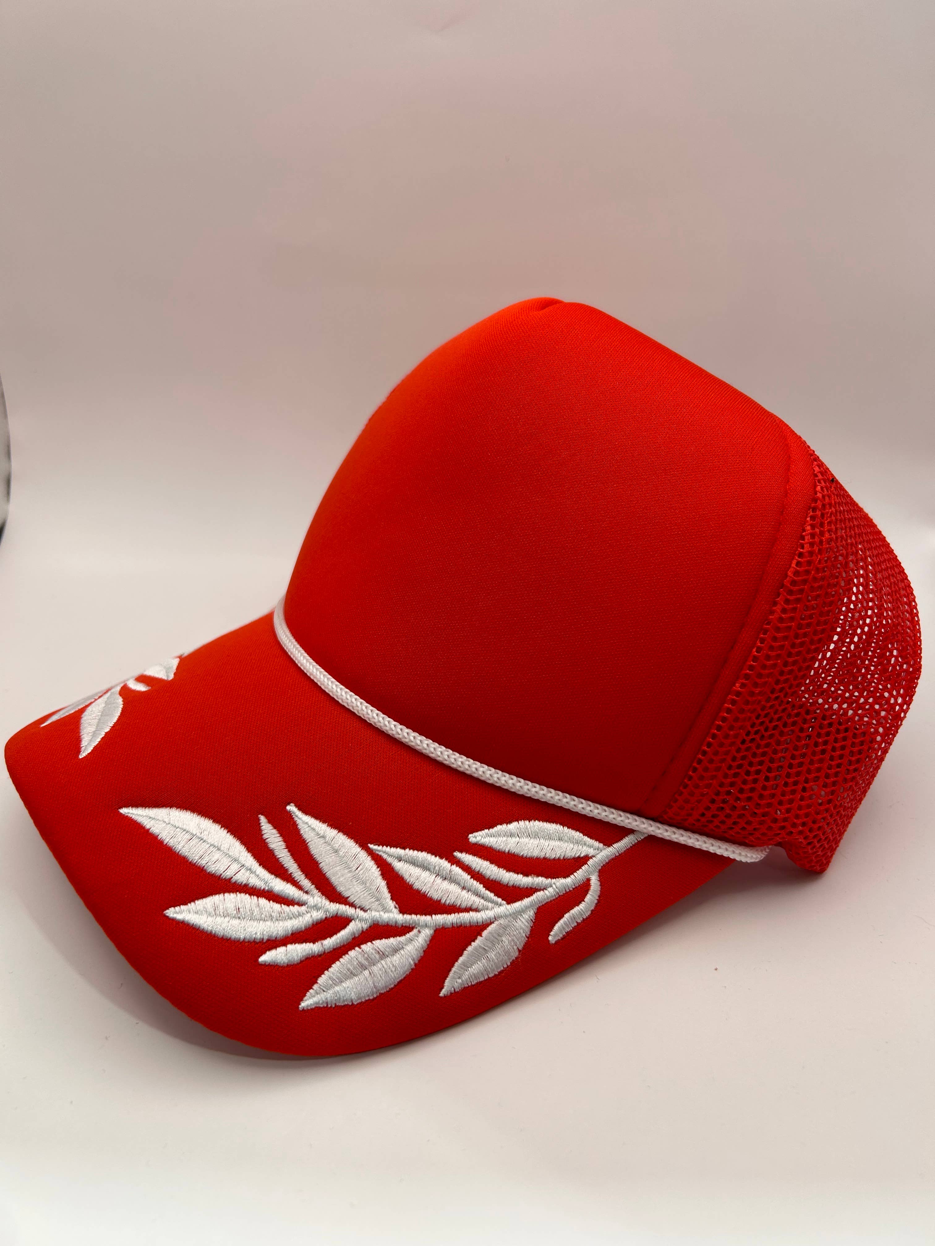 Vibes Hat Company - Wholesale Trucker Hat - Women's - Vibes Red Captain Foam Trucker | Hat Bar | Blank Caps1
