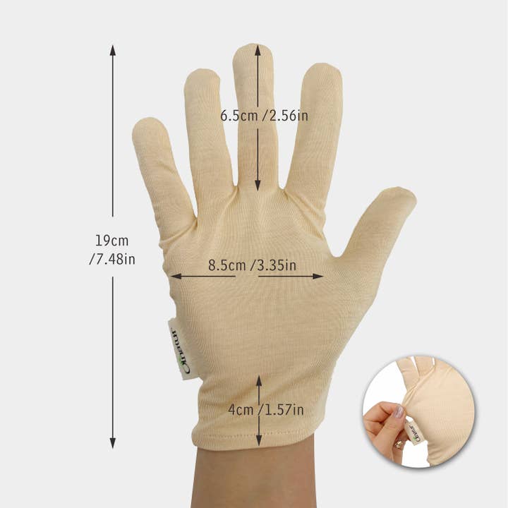 Max-Link Solutions Ltd - Wholesale Moisturizing Gloves - Olnatur Bamboo Moisturising Gloves, Natural Spa Gloves3