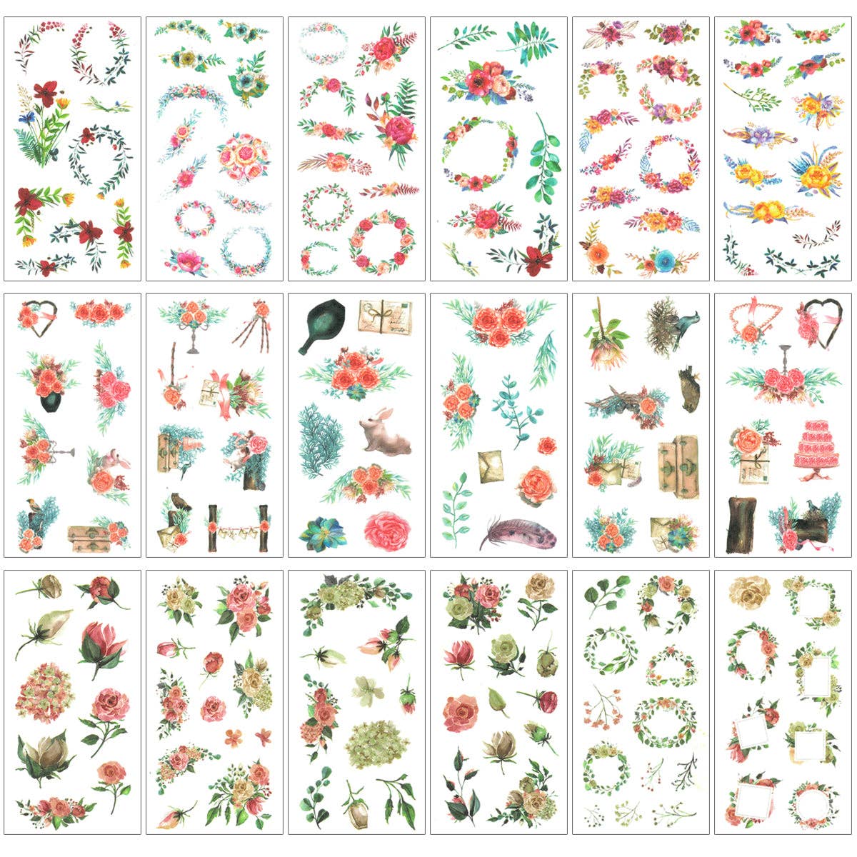 Wrapables.com - Wholesale Sticker - Wrapables Washi Stickers Sets for Scrapbooking, DIY Crafts26