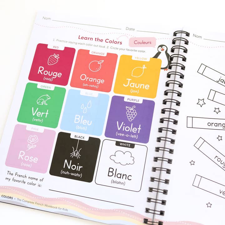 Paper Peony Press - Wholesale Book - Kids - The French Workbook for Kids
