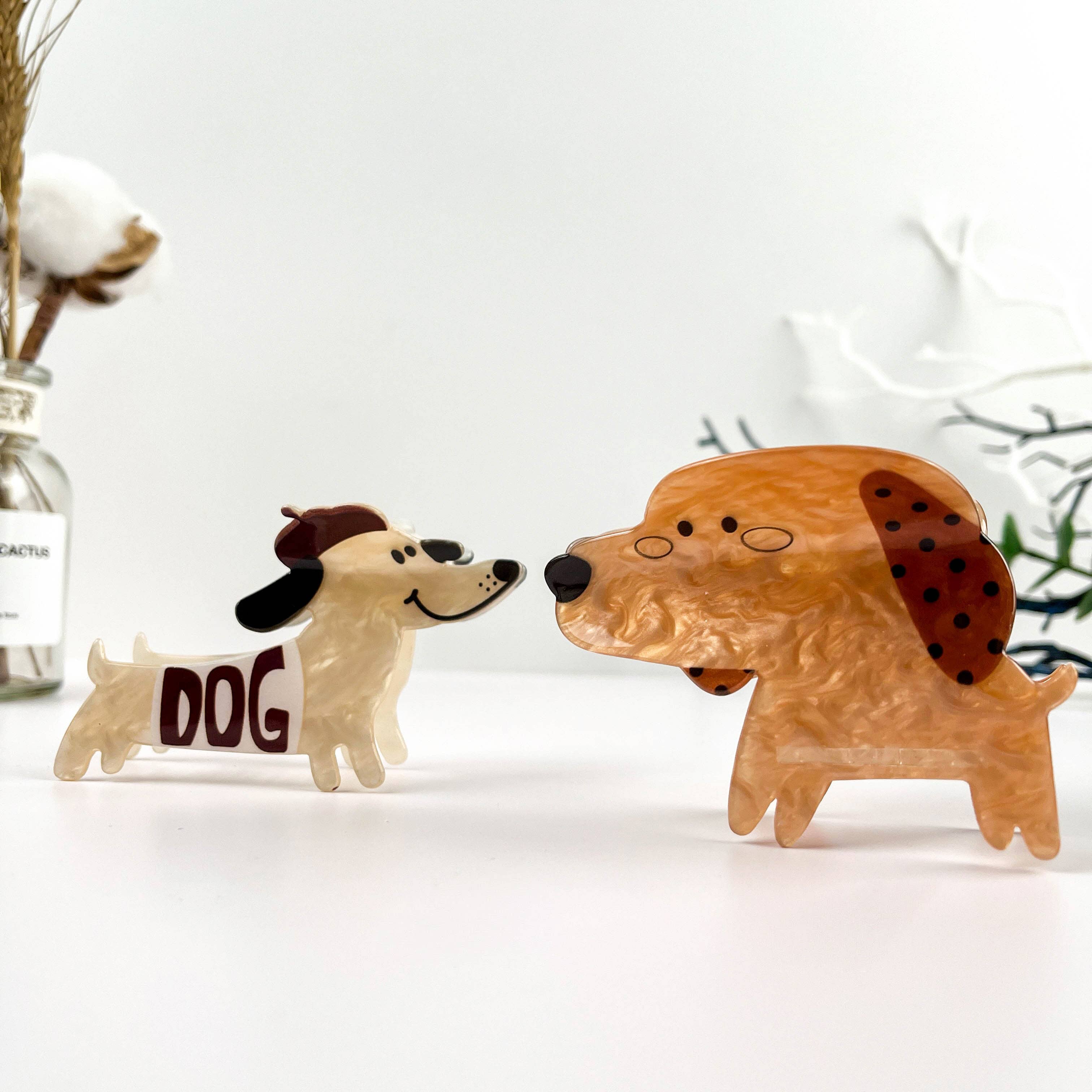 mildstyles - Wholesale Hair Clip - Women's - Playful Cute Puppy Cartoon Animal Hair Claw Clip6