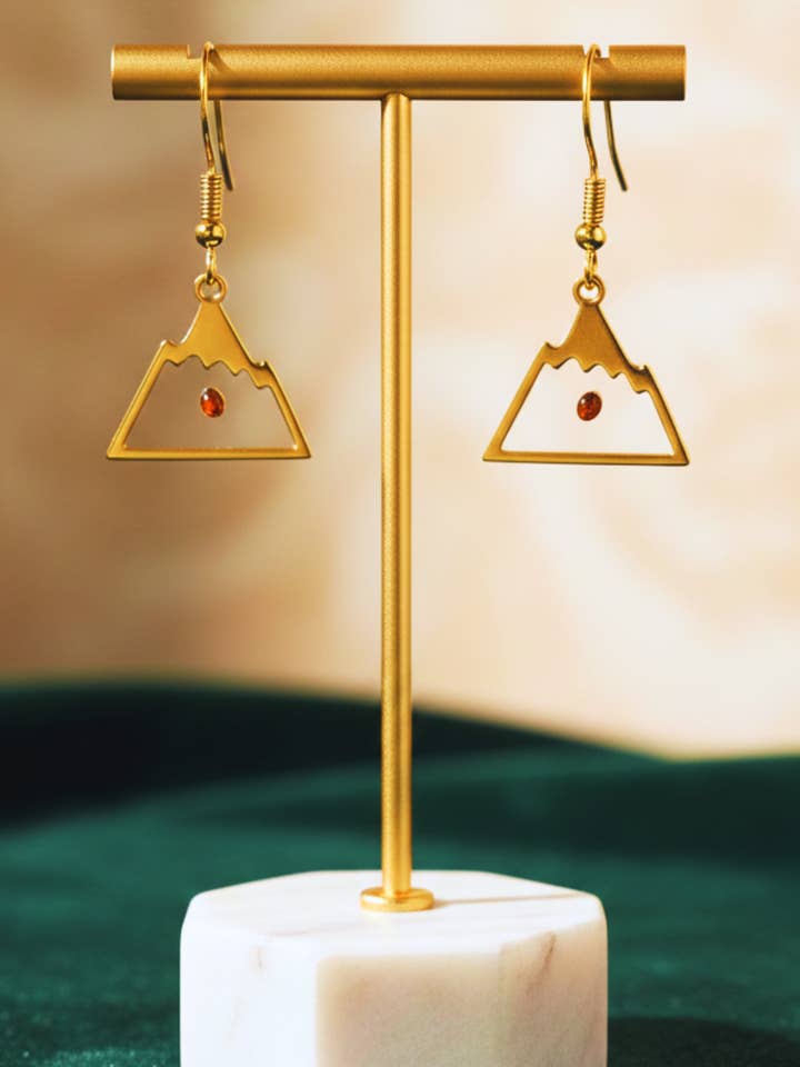 Bergsenf-Samen Goldene Hängeohrringe-W für den Großhandel von Swaary