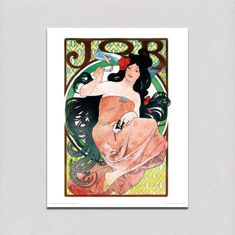 Laughing Elephant - Wholesale Art Print - JOB Cigarette Papers - Alphonse Mucha Print