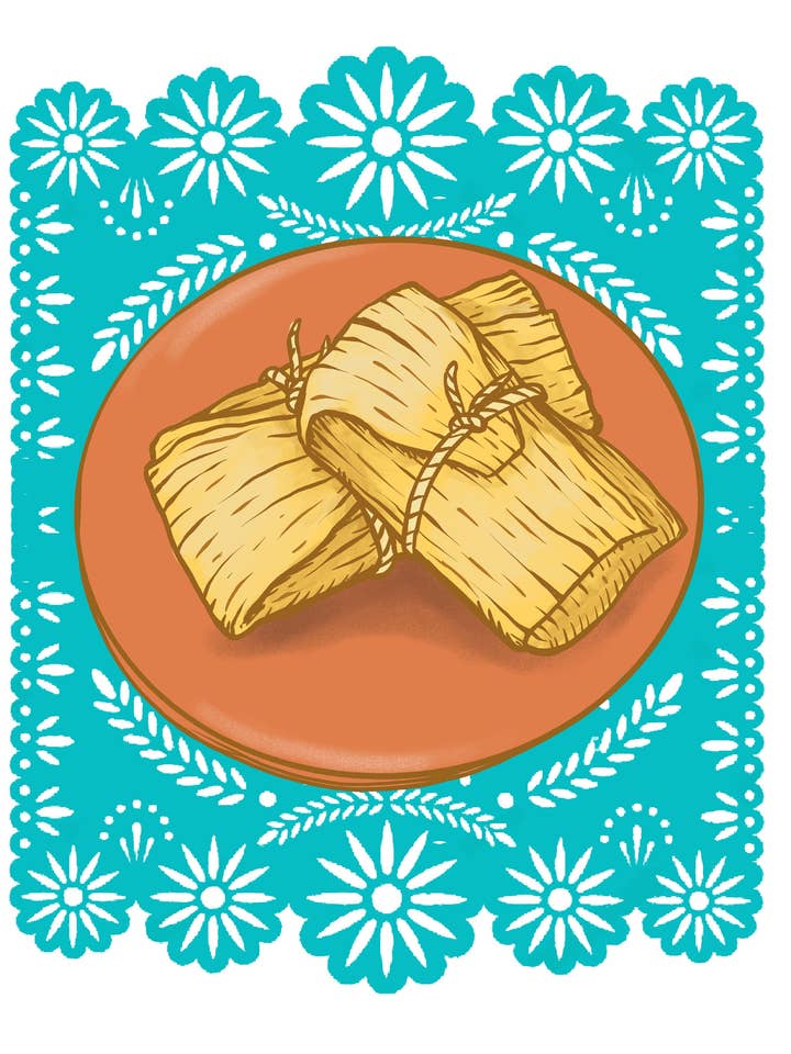 Tamales - 9"x12" Print for wholesale by Chris Granillo Art