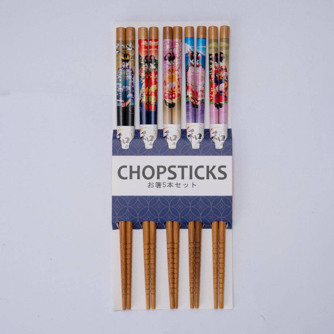 Urban Tokyo - Wholesale Chopsticks - 5 Piece Chopsticks Set Geisha (10/200)1