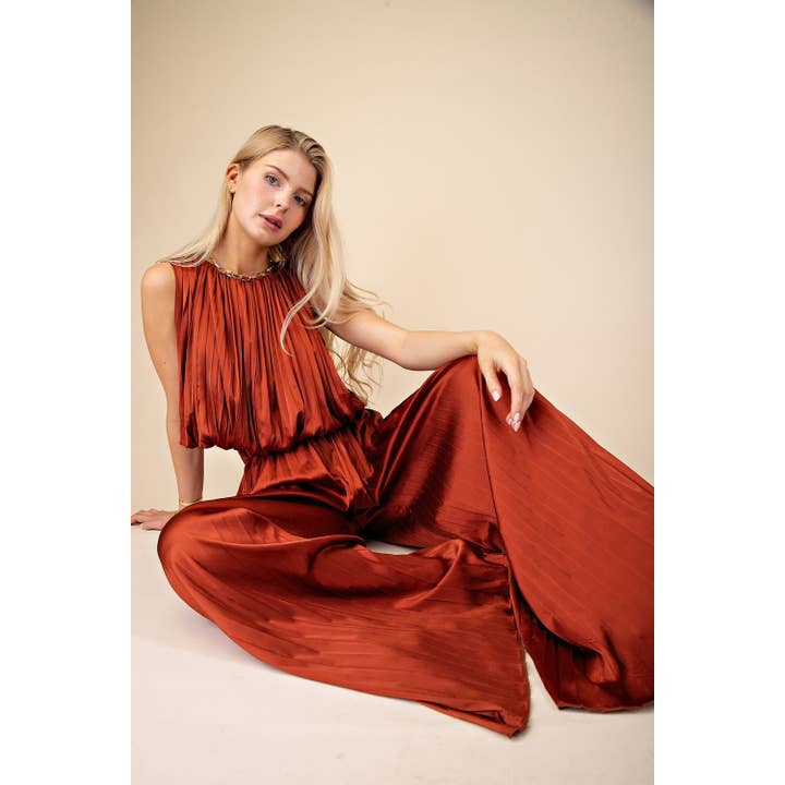 STYLE USA - Wholesale Pants - Women's - Pleats Pants With Elastic Waist