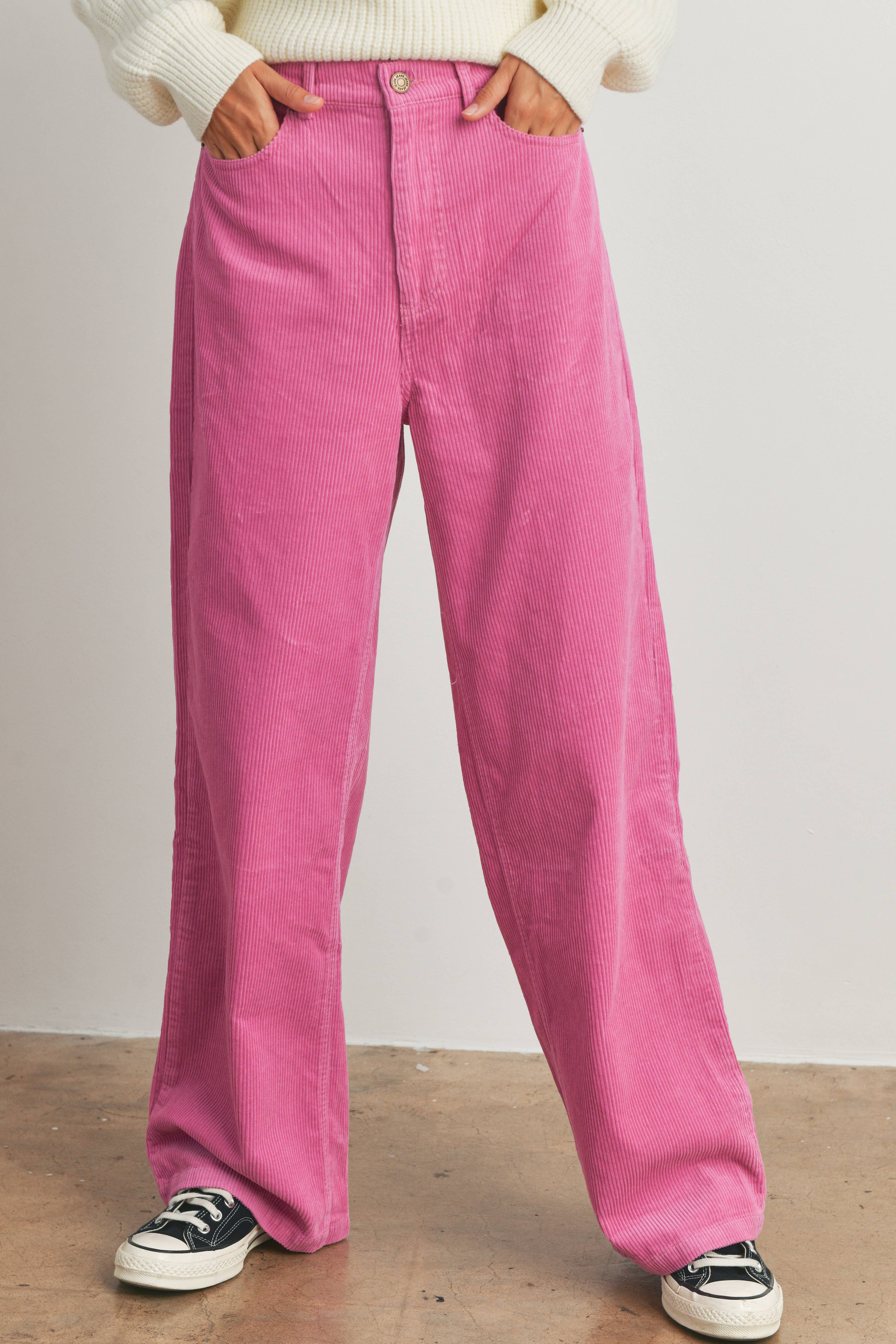 BUTTERMELON - Vendita all'ingrosso Pantalone - Donna - Pantaloni in velluto a coste con tasche - BMP722413