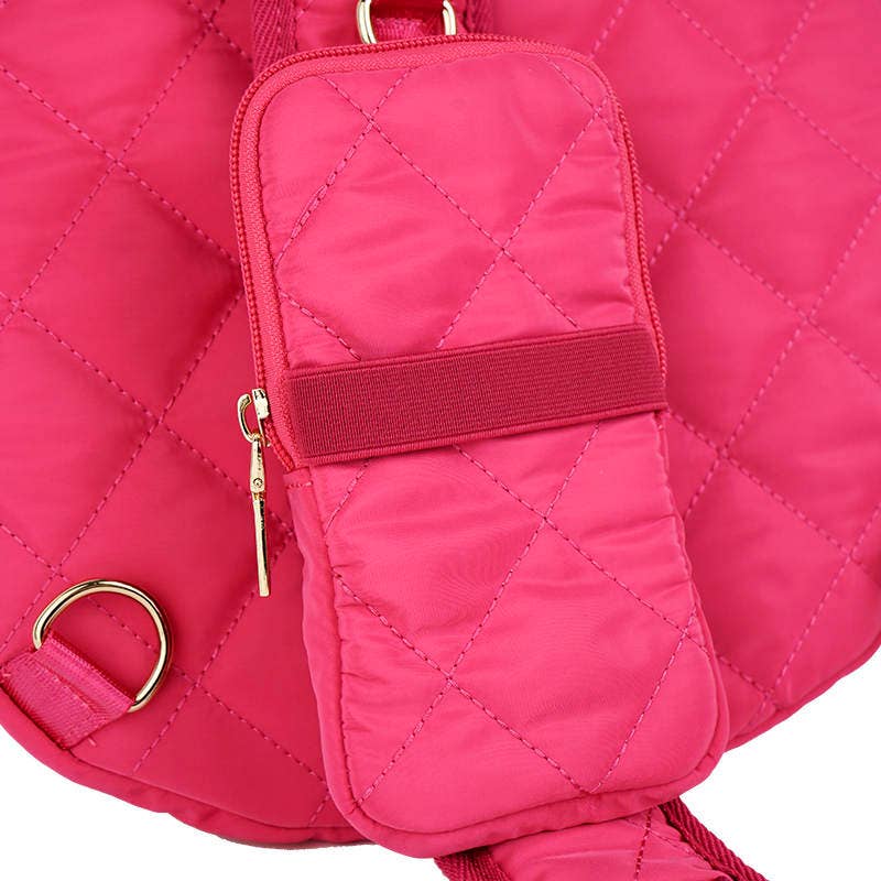 Lemonbella - Wholesale Sports Bag - Unisex - Lemonbella Berry Pink Pickleball Sling Bag CLOSEOUT SALE18
