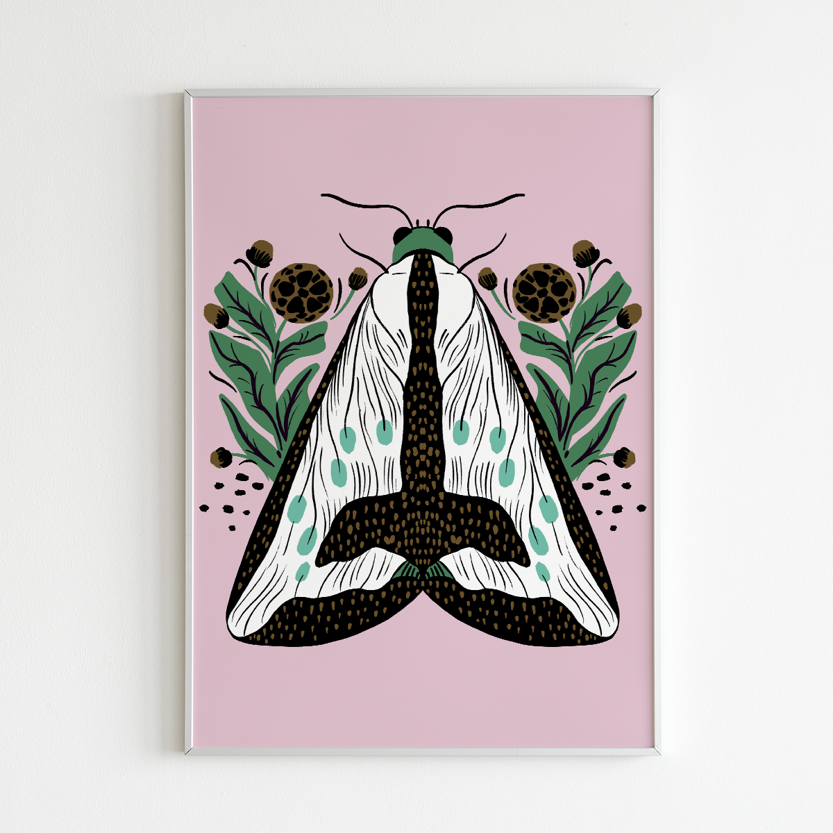 Tara Reed - Wholesale Kunstprint - "Goth Moth" - 8" x 10" Giclée kunstdruk1