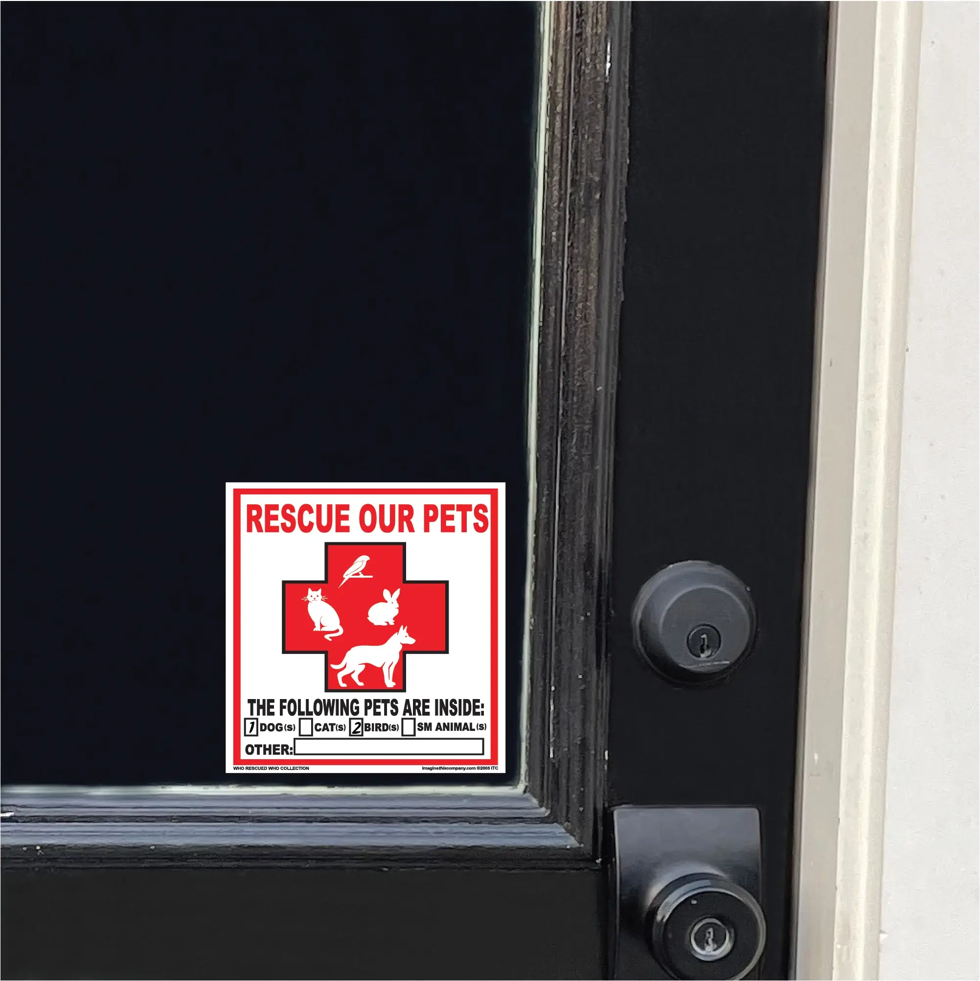 Imagine This Company - Vendita all'ingrosso Giocattoli per animali - Cani e gatti - Confezione da 2 adesivi Pet Rescue2