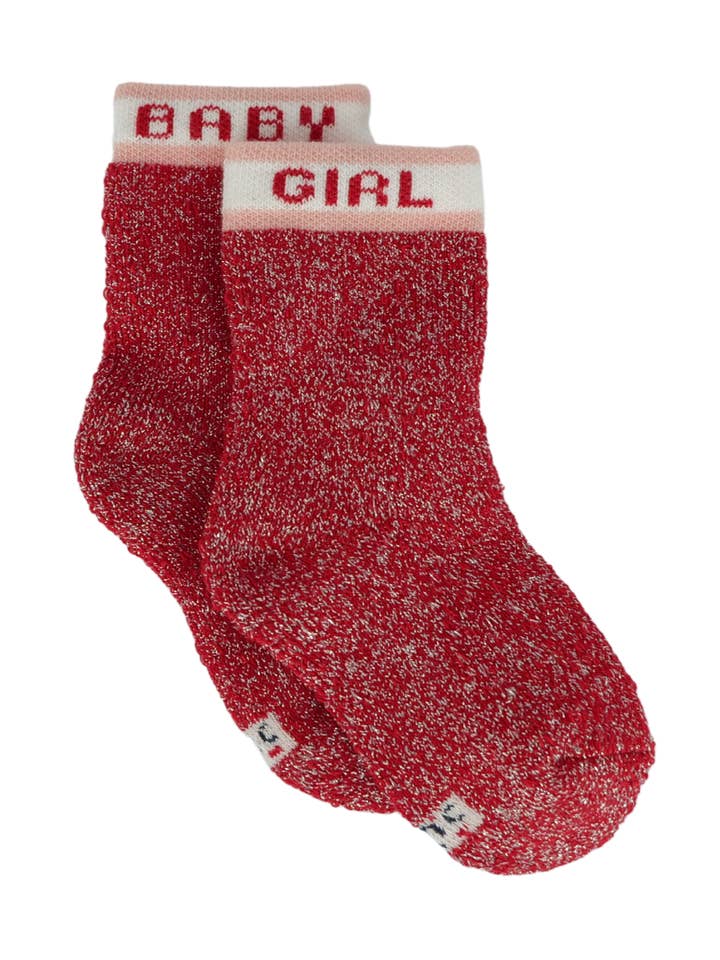 Organic cotton lurex baby socks - Margaux Baby Girl for wholesale by Maison Causettes