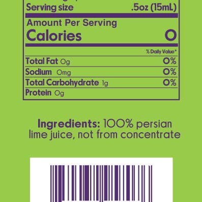 Cheeky Cocktails - Wholesale Fruit Juice - Lime Juice 4oz2