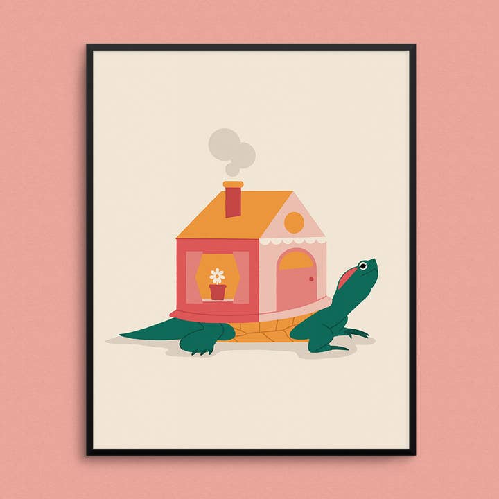 Mobilhome (skildpadde) Kunsttryk for engroshandel hos Mad Love Creative Co.