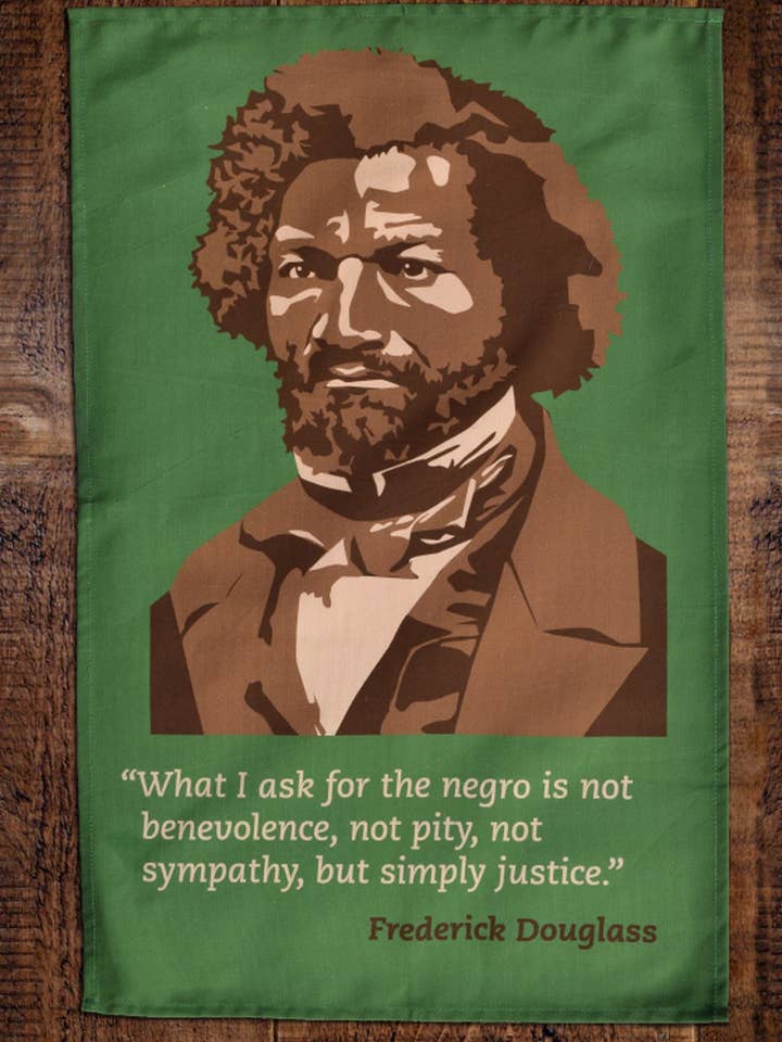 Frederick Douglass Tea Towel for wholesale by Radical Tea Towel North America
