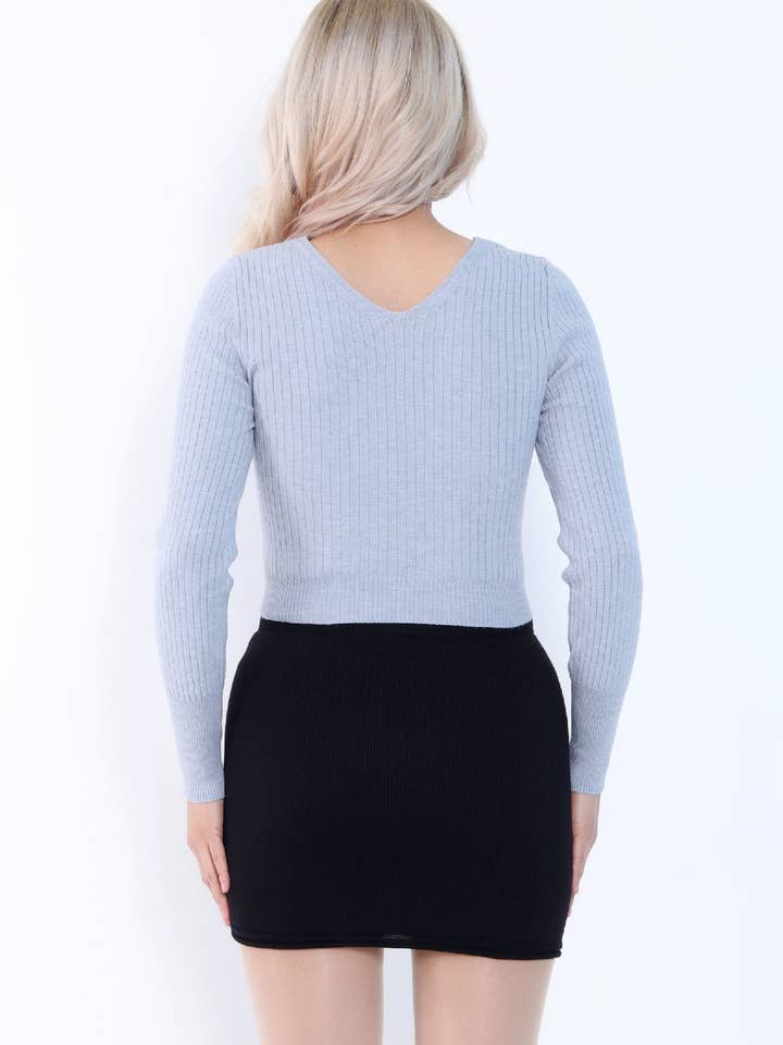 Beje Wear - Wholesale Knit Top - Women's - Knit Long-Sleeve//Made From Viscose, Polyester, Elastane3