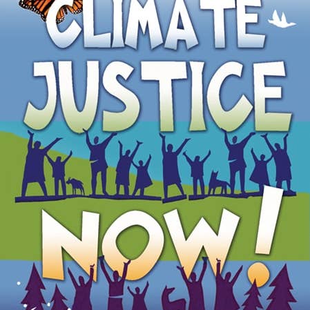 Poster - Climate Justice Now for wholesale by Syracuse Cultural Workers