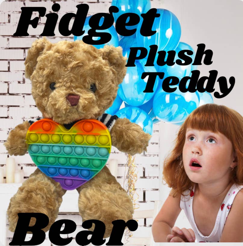 AlexisandGreenberg – wholesale Fidget toy – Kids – Fidget Plush Bear Sensory Bear Fidget toy Easter Teddy bear1