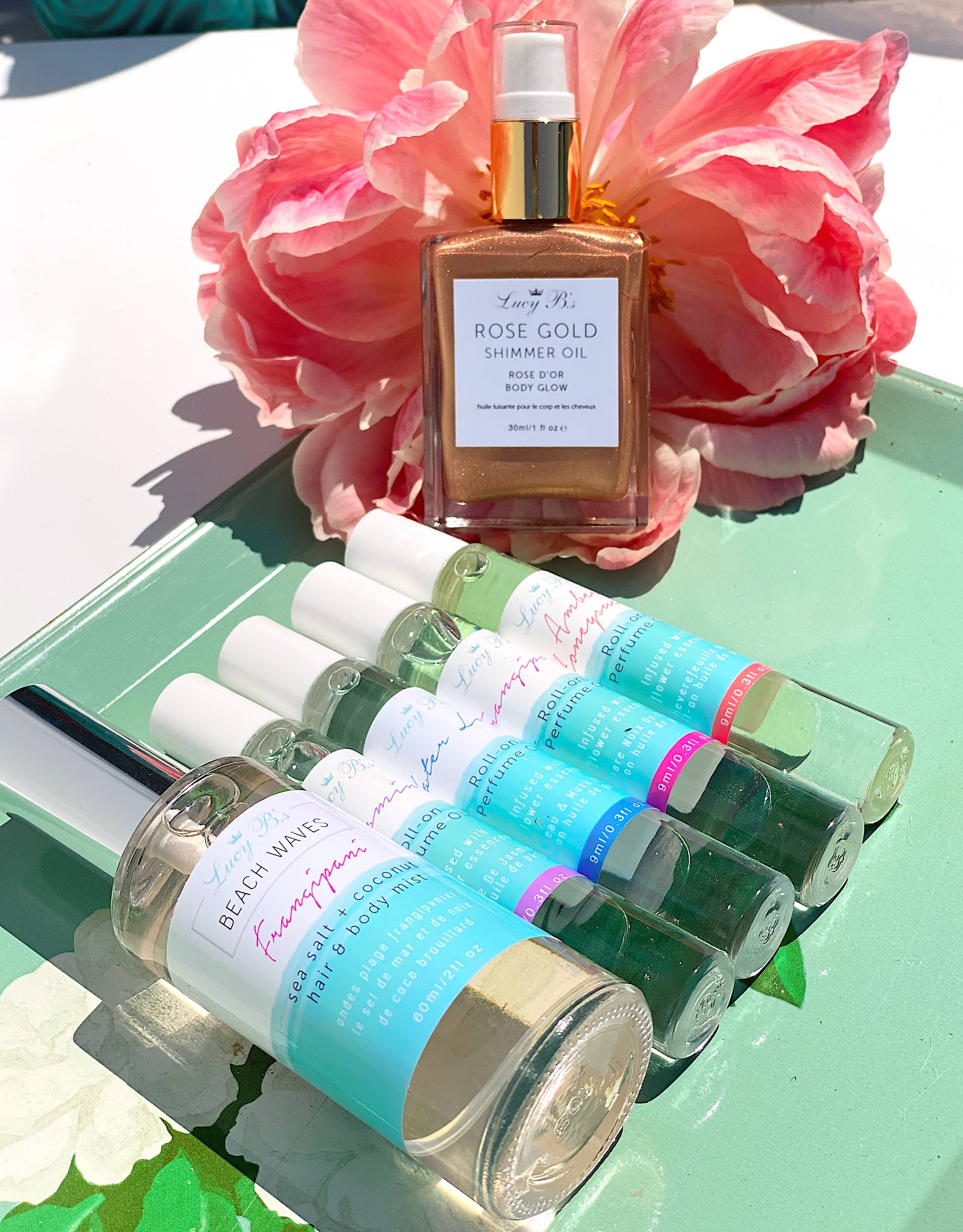 Hydra Bloom Beauty - Vente Brume/eau visage et corps - Brume salée Frangipanier Beach Waves pour cheveux et corps1