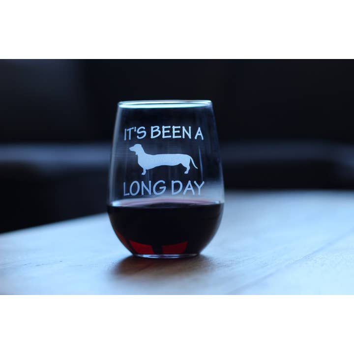 bevvee - Wholesale Wine Glass - Long Day Stemless Wine Glass - Dachshund Gifts and Decor4