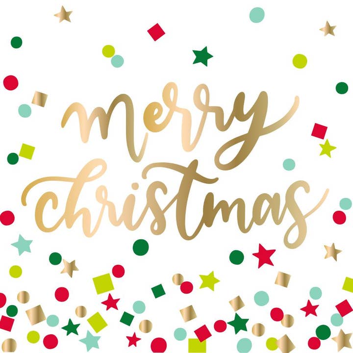 Christmas Cocktail Napkins | Merry Christmas - 20ct for wholesale by soiree-sisters