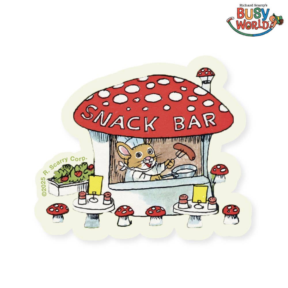 Three Potato Four - Wholesale Sticker - 3P4 x Richard Scarry® - Snack Bar Sticker0