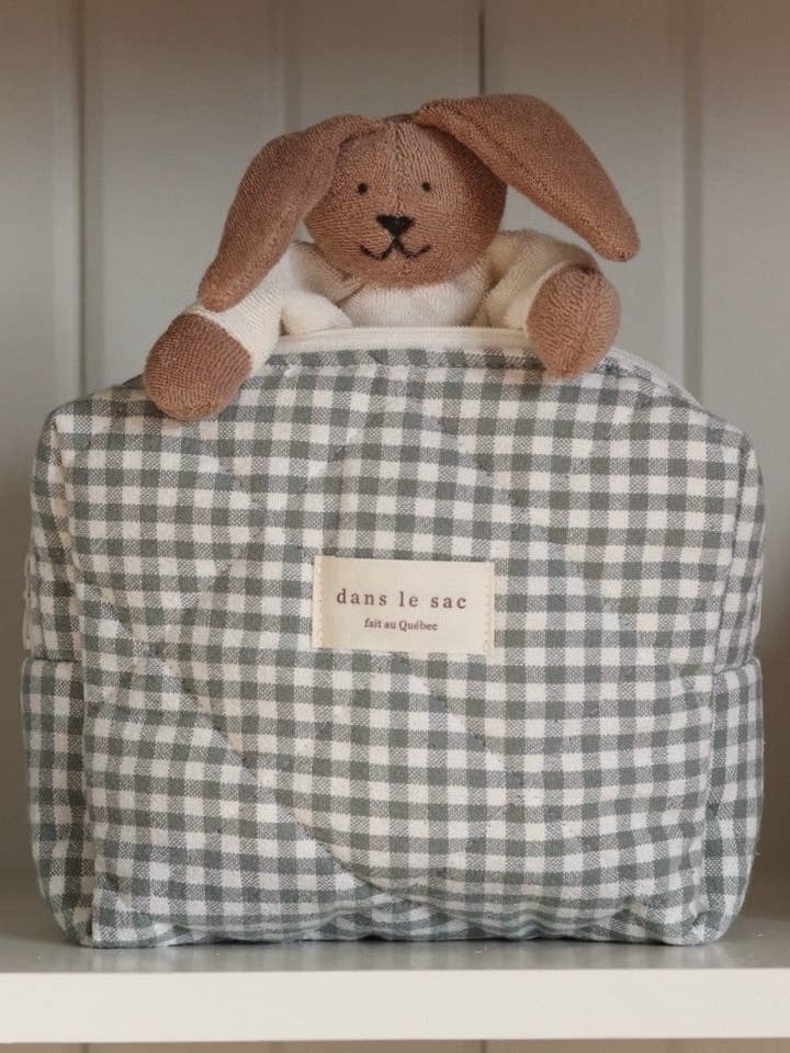 Bolsa acolchada de algodón orgánico - Colección Vichy para venta al por mayor de Micasso & Co