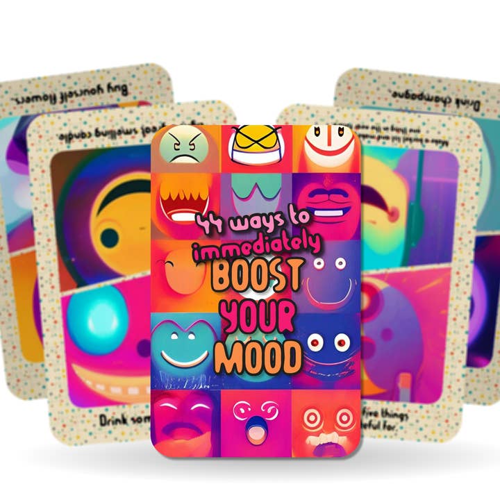 44 Ways to Boost your Mood - Take a step towards Happiness for wholesale by Ibiza Tarot USA