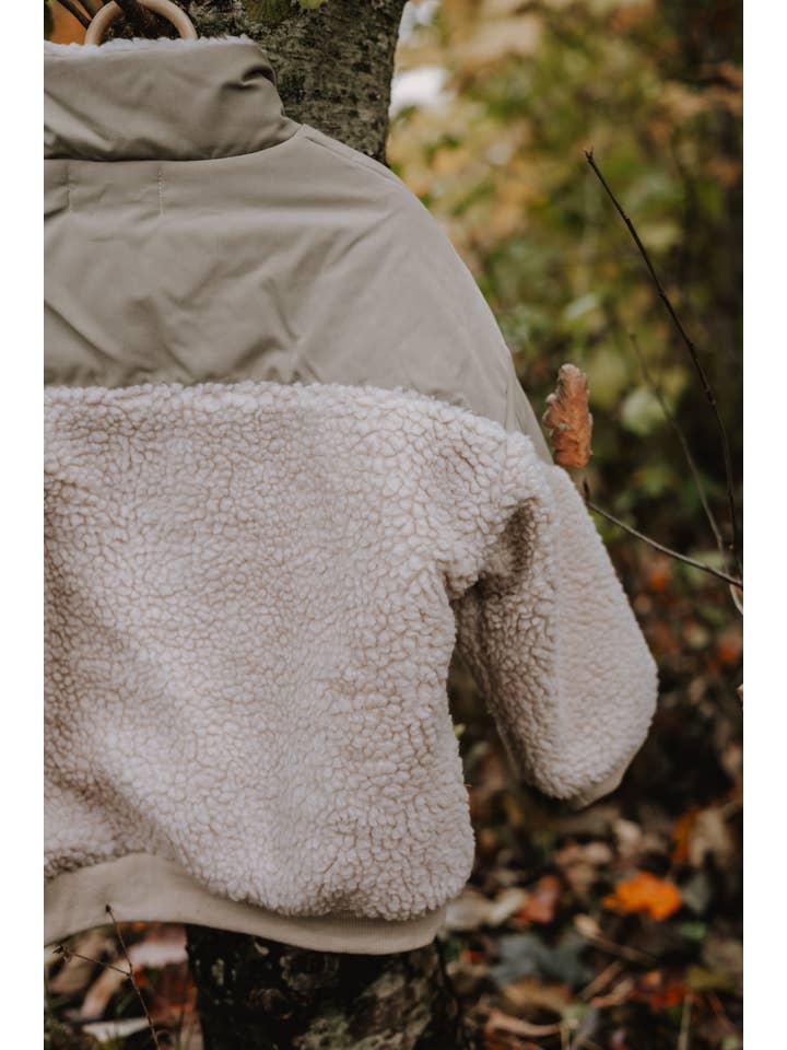 khaki Annie & Charles® Ark Outdoor Sweater for wholesale on Faire2