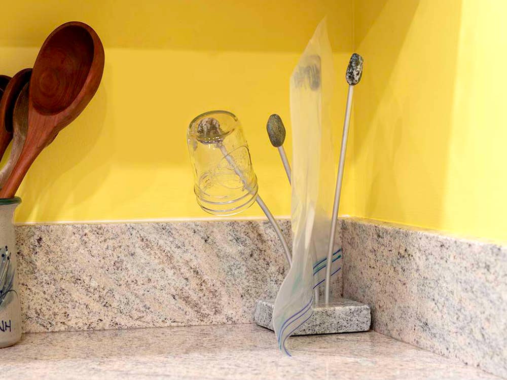 Sea Stones - Vente Tapis à vaisselle - Dune Herbe sèche-sac et bouteille5