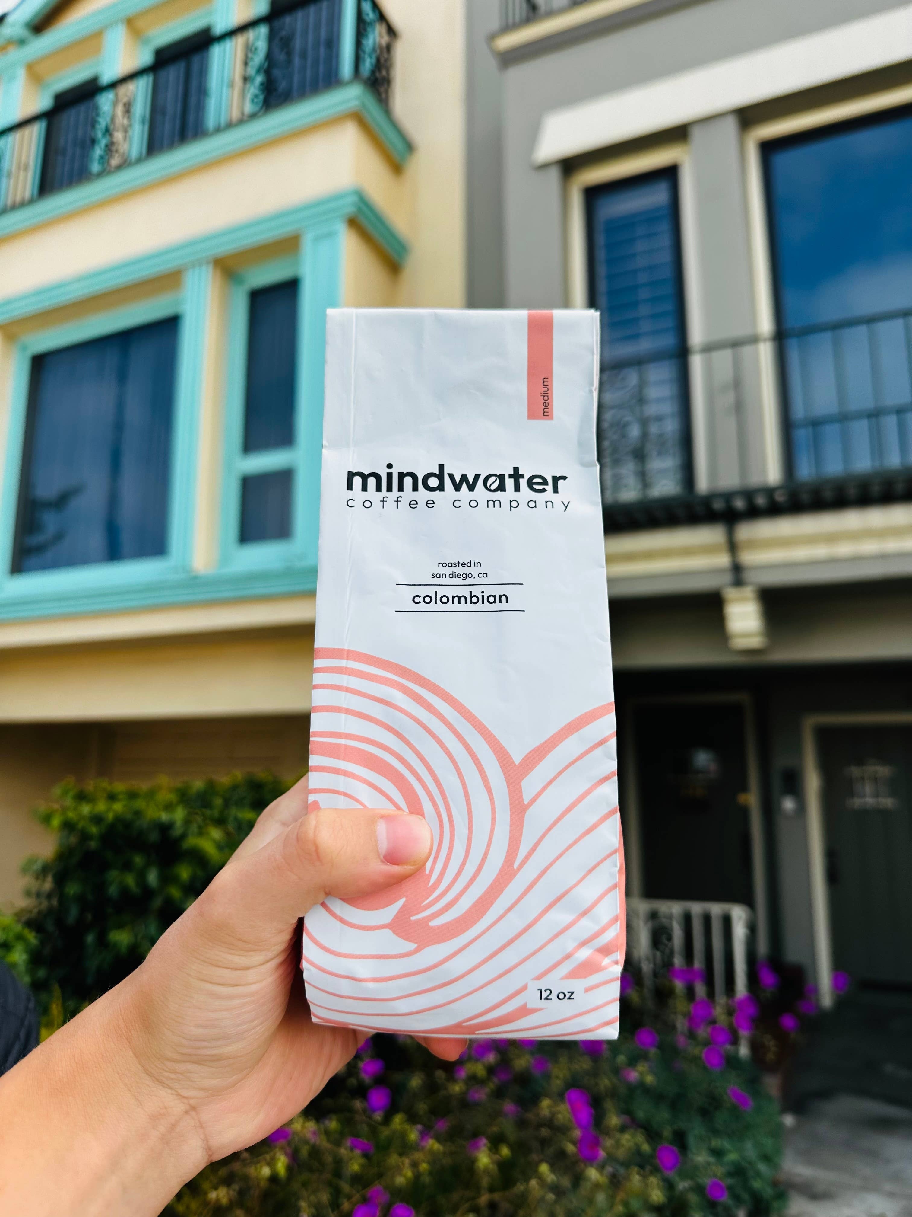 Mindwater Coffee Company - Wholesale Coffee Beans - 12 oz Medium Roast Colombian Coffee - Whole Bean4