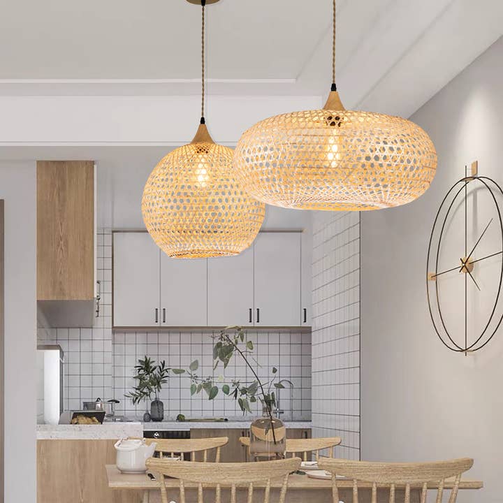 ELE Light & Decor - Wholesale Chandelier/Hanging Light - Wicker Rattan Pendant Light