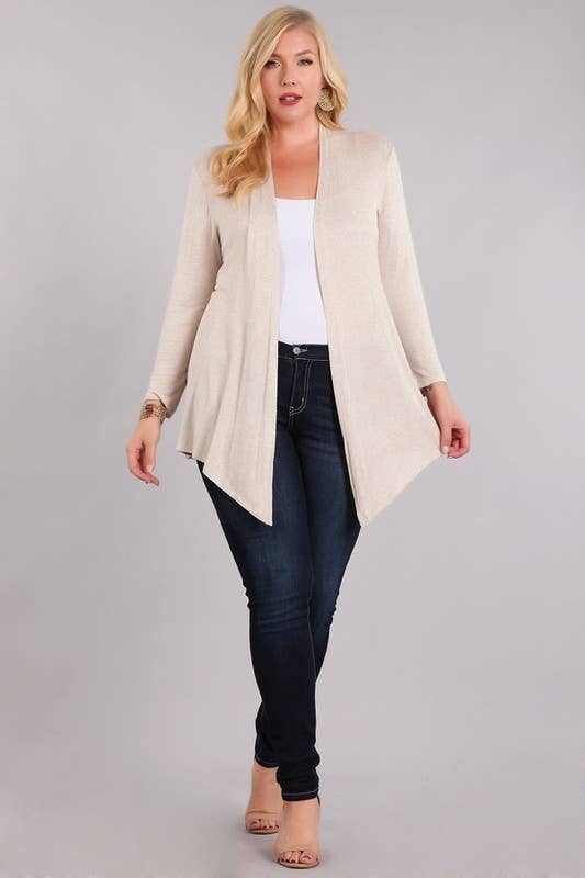 Chris & Carol Apparel – Engroshandel Cardigan - Dame – Plus Cardigan - XA3147C5